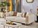 Bella Stationary Loveseat - Cream by Furnia Furniture