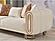 Bella 3-Pieces Sofa & Loveseat Set - Cream by Furnia Furniture