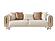 Bella 3-Pieces Sofa & Loveseat Set - Cream by Furnia Furniture