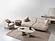 Bern Convertible Loveseat - Cream by Furnia Furniture