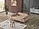 Beta Convertible Loveseat - Beige by Furnia Furniture