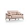 Beta Convertible Loveseat - Beige by Furnia Furniture