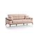 Beta 2-pieces Sofa & Loveseat Set - Beige by Furnia Furniture