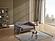 Beta Convertible Loveseat - Fume by Furnia Furniture