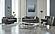 Bolivya Convertible Loveseat - Grey W/Silver Legs by Furnia Furniture