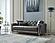 Bolivya Convertible Sofa - Grey W/Silver Legs by Furnia Furniture