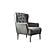 Bolivya Chair - Grey W/Silver Leg by Furnia Furniture