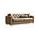 Bolivya Convertible Sofa - Beige W/Gold Legs by Furnia Furniture