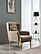 Bolivya Chair - Beige W/Gold Legs by Furnia Furniture
