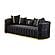 Ceko 2-Pieces Sofa & Loveseat Set - Black by Furnia Furniture