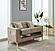 Clara Convertible Loveseat - Beige by Furnia Furniture
