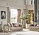 Elegance Stationary Loveseat - Beige by Furnia Furniture