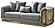 Elegance Stationary Sofa - Light Grey by Furnia Furniture