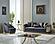 Elegance 2-Pieces Sofa & Loveseat Set - Dark Grey by Furnia Furniture