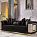 Elegance 2-Pieces Sofa & Loveseat Set - Black by Furnia Furniture