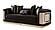 Elegance 2-Pieces Sofa & Loveseat Set - Black by Furnia Furniture