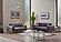 Everest Convertible Loveseat - Grey by Furnia Furniture