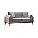 Everest 2-Pieces Sofa & Loveseat Set - Light Grey by Furnia Furniture
