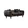 Lima Stationary Sofa - Black by Furnia Furniture