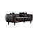 Lima 2-Pieces Sofa & Loveseat Set - Black by Furnia Furniture
