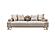 Monza Convertible Loveseat - Cream by Furnia Furniture