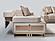 Monza 2-Pieces Sofa & Loveseat Set - Cream by Furnia Furniture