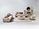 Monza 2-Pieces Sofa & Loveseat Set - Cream by Furnia Furniture
