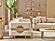 Nova Stationary Loveseat - Cream by Furnia Furniture