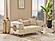 Nova Stationary Loveseat - Cream by Furnia Furniture