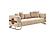 Nova 2-Pieces Sofa & Loveseat Set - Cream by Furnia Furniture