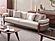 Odin 2-Pieces Sofa & Chair Set - Cream by Furnia Furniture