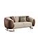 Palmera Stationary Loveseat Cream by Furnia Furniture