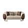 Palmera 2-Pieces Sofa & Loveseat Set Cream by Furnia Furniture