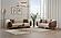 Palmera 2-Pieces Sofa & Loveseat Set Cream by Furnia Furniture