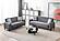 Palermo Convertible Loveseat - Grey by Furnia Furniture