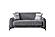 Palermo 2-Pieces Sofa & Loveseat Set - Grey by Furnia Furniture