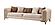 Paris Stationary 4 Seat Sofa - Cream by Furnia Furniture