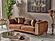Paris Stationary Sofa - Brown by Furnia Furniture
