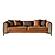 Paris Stationary 4 Seat Sofa - Brown by Furnia Furniture