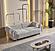 Parma Convertible Loveseat - Light Grey by Furnia Furniture