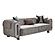 Parma Convertible Sofa - Light Grey by Furnia Furniture
