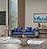 Romans Stationary Sofa - Navy Blue by Furnia Furniture