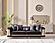 Romans 2-Pieces Sofa & Loveseat Set - Black by Furnia Furniture