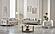 Romans Stationary Loveseat - Cream by Furnia Furniture