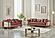 Romans Stationary Sofa - Brick by Furnia Furniture
