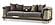 Romans 2-Pieces Sofa & Loveseat Set - Grey by Furnia Furniture