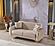 Royal Convertible Loveseat - Beige by Furnia Furniture