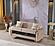 Royal Convertible Loveseat - Beige by Furnia Furniture
