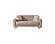 Royal Convertible Loveseat - Beige by Furnia Furniture