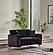 Senfoni Convertible Loveseat - Black by Furnia Furniture